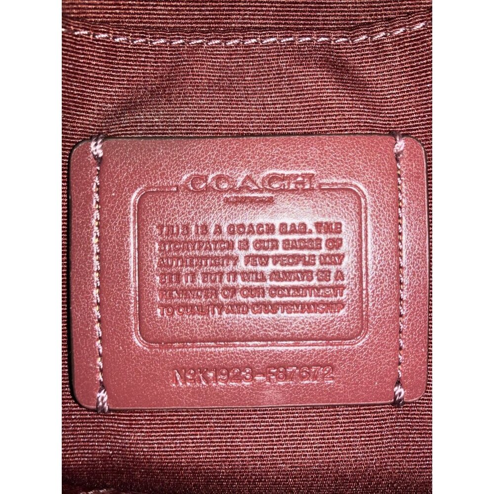 Coach Brown Tan Multisection Handbag - Picture 4 of 4